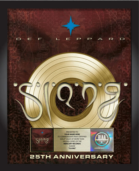SLANG Commemorative 25th Anniversary Gold Album